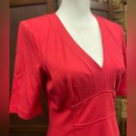 Nanette Lepore  Red‎ Front Pleat Circle Swing Dress Photo 1