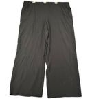 Eskandar Womens 2 Black Wide Leg Silk Pull On Drawstring Cropped Ankle Pants Photo 9