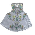 Free People light purple embroidered floral tank top size XS Photo 10