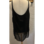 Embroidered Silk Blend Women Top VTG Sheer Lined Braided Straps Boho Goth Whimsy Black Size undefined Photo 3