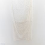 Womens Lace Dress Size 1X White Midi Sheer Bridal Coquette Romantic Summer Photo 3