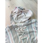 Billabong Beachy Hoodie Pastels Cream Size Medium Surfer Coastal Lace up Photo 5