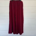 Cider  Plus Size Women’s 3XL Maroon Wide Leg Pants New Photo 1