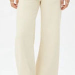 Weekday  Cream Wide Leg Pants High Waisted Minimalist Size 28 Photo 0