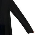 J.Jill Cardigan Top Black V Neck SZ SM Wool Blend Office Long Sleeve Goth Chic Photo 3
