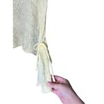 Honey & T Yellow Knit Bell Tie Sleeve Sweater Size Large Photo 3