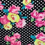 Betsey Johnson Black Rose Floral Mesh Shoulder Logo L/S Top NWOT Size Medium Photo 5