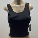 Splash  Size XL Black Ribbed Crop Tank Top. New With Tags Photo 0