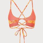 Berlook Orange Floral Cut Out Bikini Top and bottom 07 Size M Photo 10