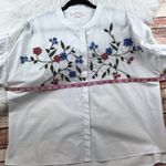 Vince Camuto  embroidered balloon sleeve‎ blouse Photo 5