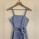 J.Crew Striped Maxi Dress in Lagoon White Stripes size 4 $168 Photo 6