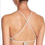 Lucky Brand  Los Cabos Crochet Bikini Top NWT size Medium Sand High‎ Neck Halter Photo 1