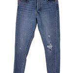 Levi's WEDGIE Skinny Button Fly Distressed Raw Hem High Rise Jeans Size 29 Photo 3