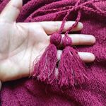 l*space L* Topanga Sweater Knit Tie Waist Cover-Up Red Cabernet Medium New NWT Photo 8