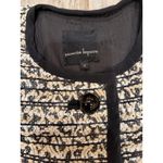 Nanette Lepore  Tweed Coat Womens 2 Cream Black Designer Classic Parisian Chic Photo 9