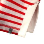 Talbots Split Neck Hoodie Striped Sweater Women's Large Petite Orange Preppy Photo 5