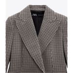 ZARA double breasted houndstooth blazer NEW Photo 3