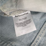 Reformation NWT Cynthia High Rise Straight Jeans in Tahoe | Sz 27 | Light Wash Photo 11