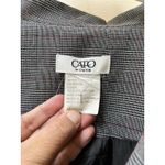 Cato  Double Breasted Blazer 24 Grey Plaid Preppy Academic Office Twee Scholar Photo 1
