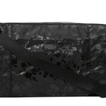 Victoria's Secret  Black Floral Large Duffle Tote Bag Travel Gym Duffle New Photo 0