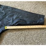 VTG 80s‎ Switzer's Genuine Leather Blazer Jacket Women's M Black Oversized Size M Photo 5