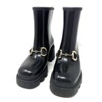 Gucci Black Horsebit Rubber Rain Boots – Size 8 Ankle Booties Photo 6