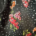 Soul Cake  Black Floral Mini Wrap Dress 
Size Large Photo 2