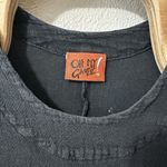 Oh My Gauze Black Top 3/4 Sleeve Women's Size 2 L/XL Lagenlook Minimalist Photo 3