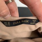 ZARA  Basic Sz XS Sweatshirt Long Sleeve Crew Neck Zipper Pull In Back Dusty Pink Photo 2