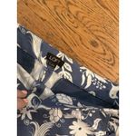 Ann Taylor LOFT Women's Shorts Size 2 Linen Cotton Floral Blue Photo 2