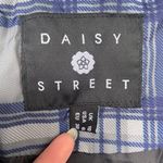 Daisy Street Blue Plaid Checkered Puffer Jacket Photo 9