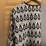 Chico's Chico’s Size 3 Or 16/18 Contrast Ikat Print Lounge Cotton Lightweight Jacket Photo 6