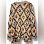 Roxy  Womens Heritage Gingham Wool‎ Chunky Knit Open Front Sweater W/ Pockets s 6 Photo 3