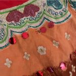 BOGO TravelSmith Bohemian Wrap Sequin Floral Midi Skirt Red Photo 4