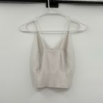 Brandy Melville  white knit crop‎ top small Photo 1