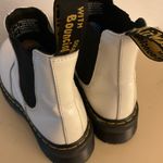 Dr. Martens  women white leather platform chelsea Quad boots size 11 Photo 10