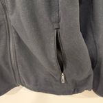 L.L.Bean Women's Dark Gray Utility Jacket Size M Classic Windproof Fleece Photo 2
