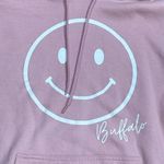 Buffalo Pink Smiley Face Pullover Hoodie Women’s Medium Pink Photo 1