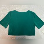 BCBGeneration  Green V-Neck Crop Top Photo 2
