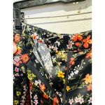 ATM Anthony Thomas Melillo Floral Satin Printed Black Combo Shorts size 6 Photo 4