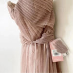 Birdy Grey  Christina Convertible Bridesmaid Dress in Tulle Sandy Taupe S NWT Photo 8