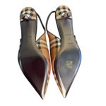 Burberry NIB Summer Check Slingback Pump in Dark Birch Brown Check Size 39 Photo 10