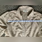 Blush Hint of Belted Tiered Shirt Dress in Beige Photo 10