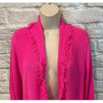 Lilly Pulitzer Lily Pulitzer Women’s Bridget Fringe Cardigan in Raz Berry Size Small Photo 3