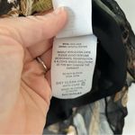 NICOLAS Black Floral V Neck Spaghetti Strap Ruffle Silk Cotton Mini Dress 4 Photo 8