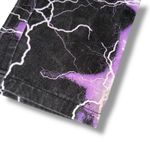 Jaded London  Womens Black Purple Lightning Print Jeans W30 Photo 3