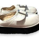 UGG x Opening Ceremony Tasman Off White Leather Faux Fur Platform Mules Sz 8 Photo 0