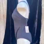 Shade & Shore NWT  Black One-Piece Flattering Swimsuit Size Medium (8-10) Photo 1