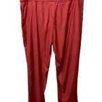 St. John  Annabel Straight Leg Wool Blend Dress Pants Cinnabar Size 16 Trouser Photo 1