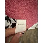 CAbi  Madison Avenue Pink Tweed Wool Double Breasted pea coat fringe Size 16 Photo 12